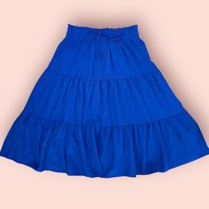 Blue Tiered Women's Skirt